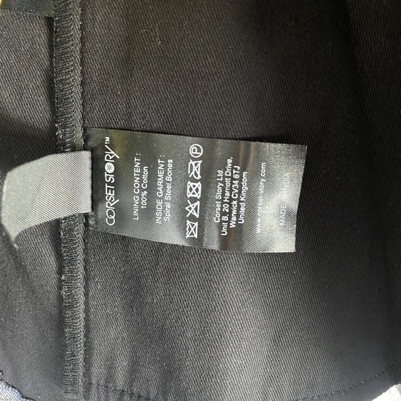 Corset Story Double Denim Waistcoat Corset SZ 30'' NWT NEW - Picture 7 of 10